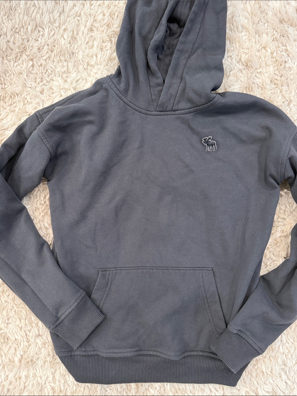 Abercrombie & Fitch Women's Charcoal Funnel Neck Pullover Sweater - Picture 2 of 5